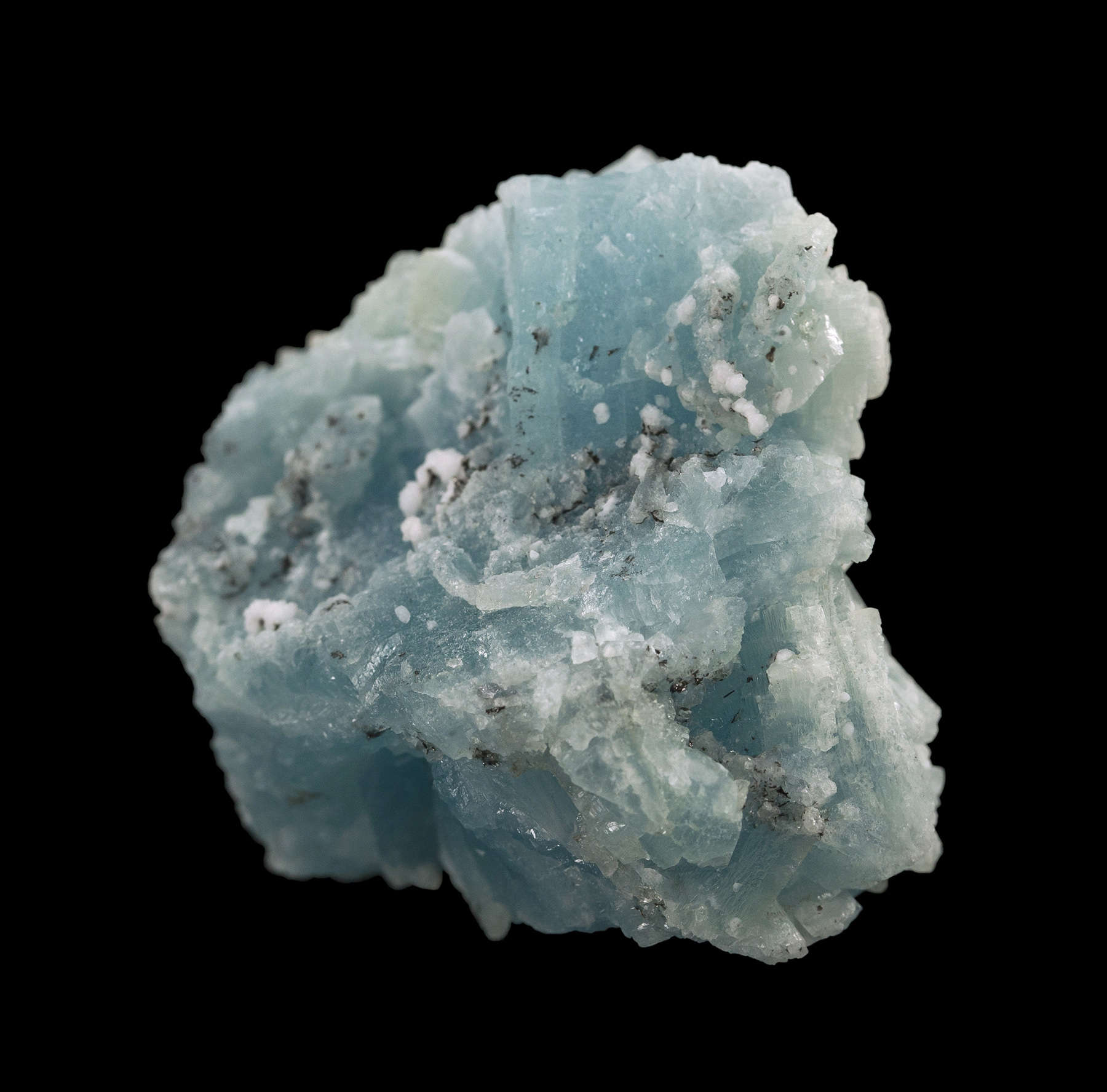 Sky Blue Tanzanian Prehnite Crystals iRocks Fine Minerals