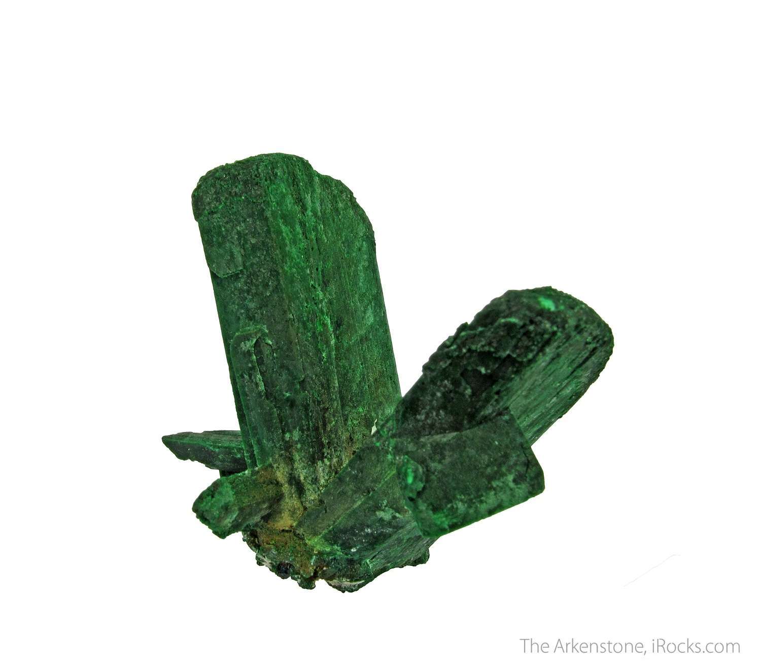 Sharp fine example classic Tsumeb pseudomorph Malachite Azurite The